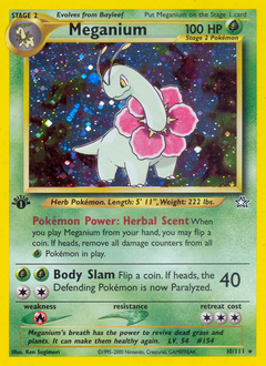 Meganium - Neo Genesis - #10 - Pokemon TCG card