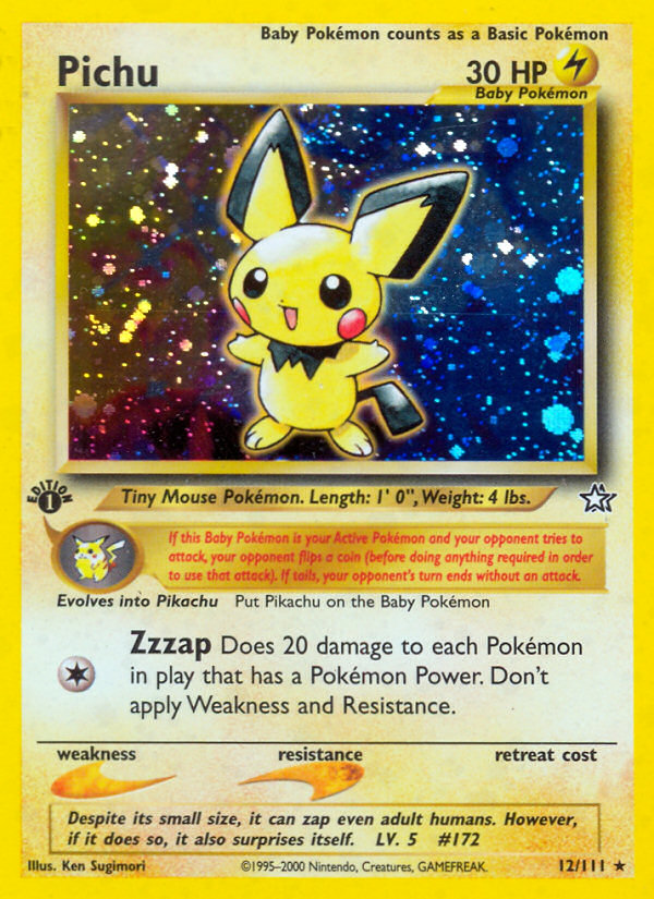 Pichu - Neo Genesis - #12 - Pokemon TCG card