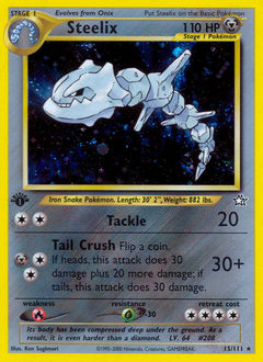 Steelix - Neo Genesis - #15 - Pokemon TCG card