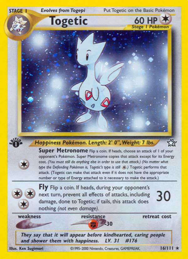 Togetic - Neo Genesis - #16 - Pokemon TCG card