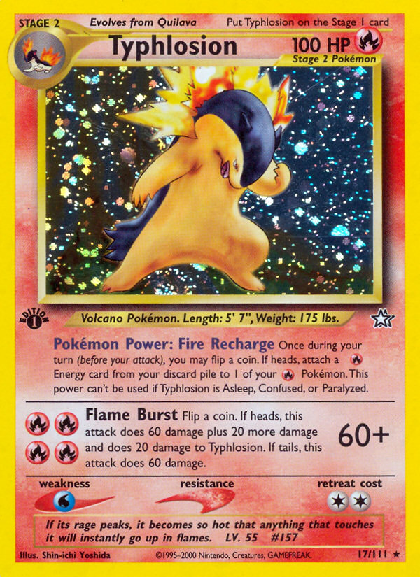 Typhlosion - Neo Genesis - #17 - Pokemon TCG card
