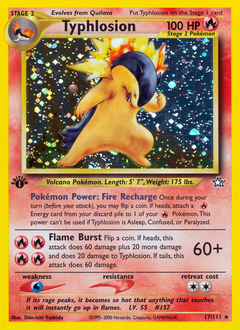 Typhlosion #17 Typhlosion - Neo Genesis - #17 - Pokemon TCG card