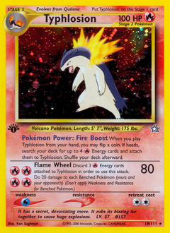 Typhlosion #18 Typhlosion - Neo Genesis - #18 - Pokemon TCG card