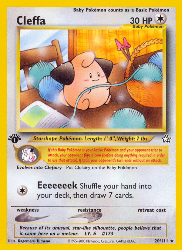 Cleffa - Neo Genesis - #20 - Pokemon TCG card