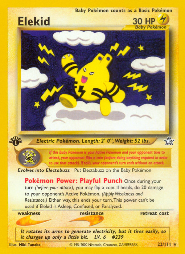 Elekid - Neo Genesis - #22 - Pokemon TCG card