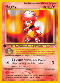 Magby #23 Magby - Neo Genesis - #23 - Pokemon TCG card