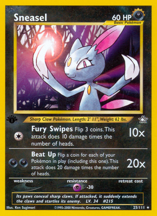 Sneasel - Neo Genesis - #25 - Pokemon TCG card