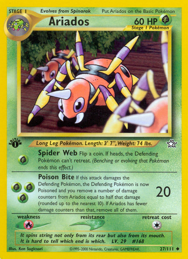 Ariados - Neo Genesis - #27 - Pokemon TCG card