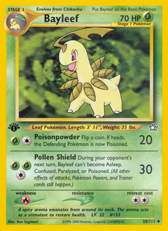 Bayleef #28 Bayleef - Neo Genesis - #28 - Pokemon TCG card