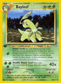 Bayleef #29 Bayleef - Neo Genesis - #29 - Pokemon TCG card