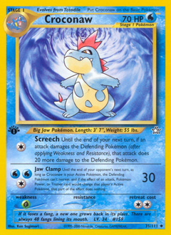 Croconaw #31 Croconaw - Neo Genesis - #31 - Pokemon TCG card