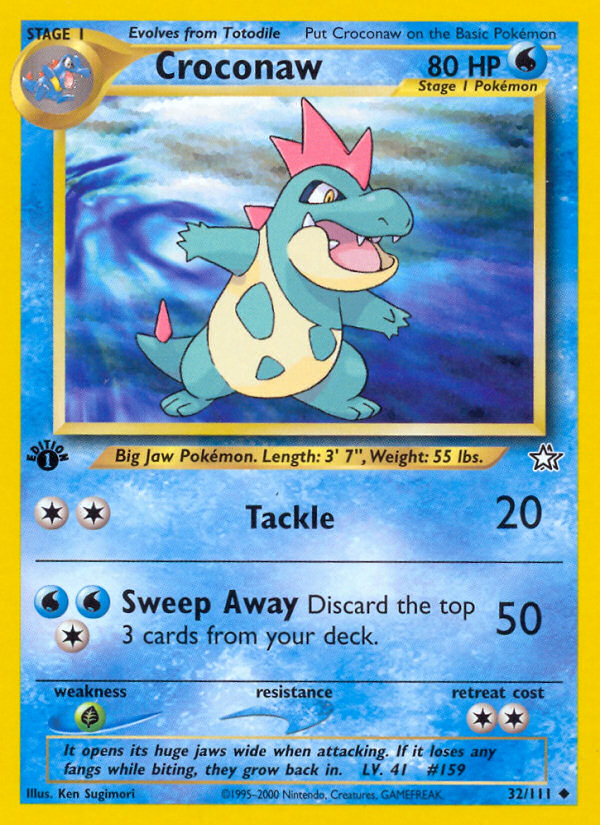 Croconaw - Neo Genesis - #32 - Pokemon TCG card