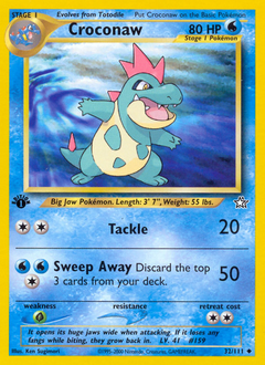 Croconaw #32 Croconaw - Neo Genesis - #32 - Pokemon TCG card