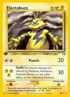 Electabuzz #33 Electabuzz - Neo Genesis - #33 - Pokemon TCG card