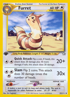 Furret #35 Furret - Neo Genesis - #35 - Pokemon TCG card