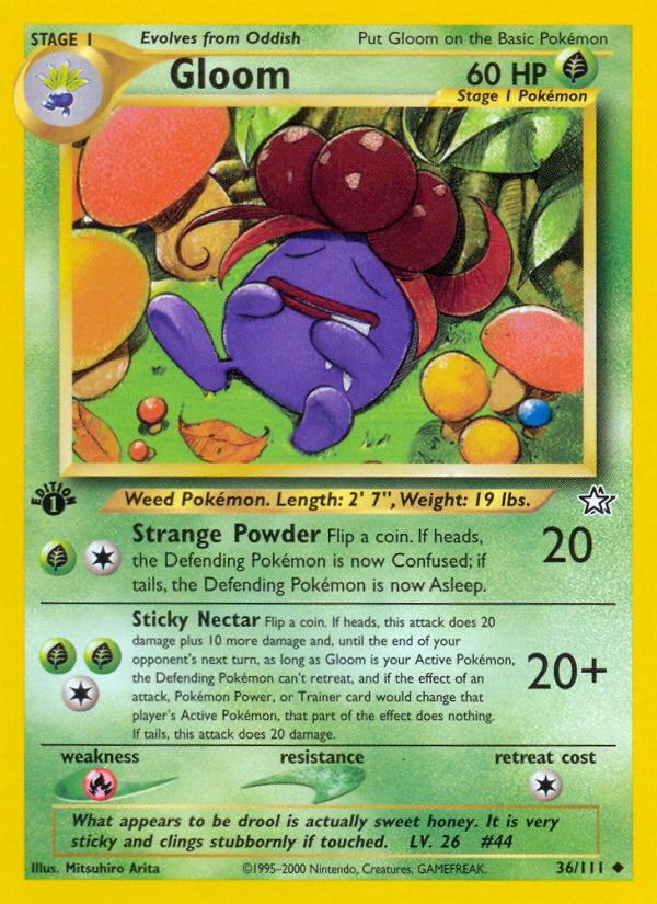 Gloom - Neo Genesis - #36 - Pokemon TCG card