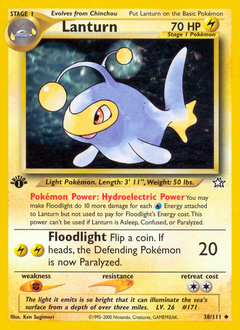 Lanturn - Neo Genesis - #38 - Pokemon TCG card