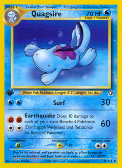 Quagsire - Neo Genesis - #45 - Pokemon TCG card