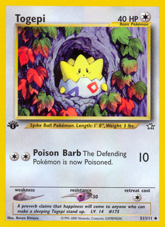 Togepi #51 Togepi - Neo Genesis - #51 - Pokemon TCG card