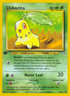 Chikorita #54 Chikorita - Neo Genesis - #54 - Pokemon TCG card