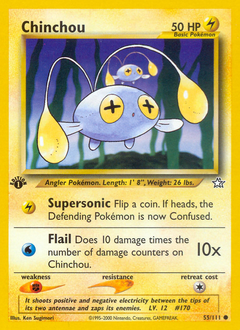 Chinchou #55 Chinchou - Neo Genesis - #55 - Pokemon TCG card