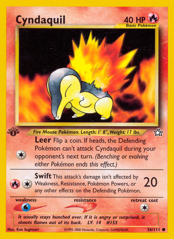 Cyndaquil - Neo Genesis - #56 - Pokemon TCG card