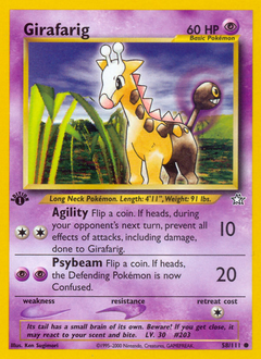 Girafarig #58 Girafarig - Neo Genesis - #58 - Pokemon TCG card