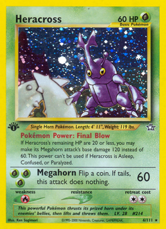 Heracross - Neo Genesis - #6 - Pokemon TCG card