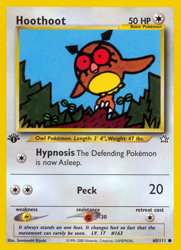 Hoothoot - Neo Genesis - #60 - Pokemon TCG card