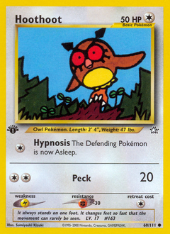 Hoothoot - Neo Genesis - #60 - Pokemon TCG card