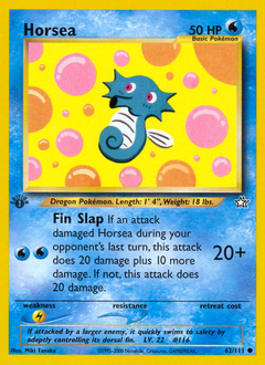 Horsea - Neo Genesis - #62 - Pokemon TCG card