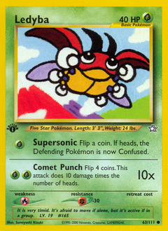 Ledyba #63 Ledyba - Neo Genesis - #63 - Pokemon TCG card