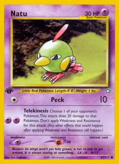 Natu - Neo Genesis - #67 - Pokemon TCG card