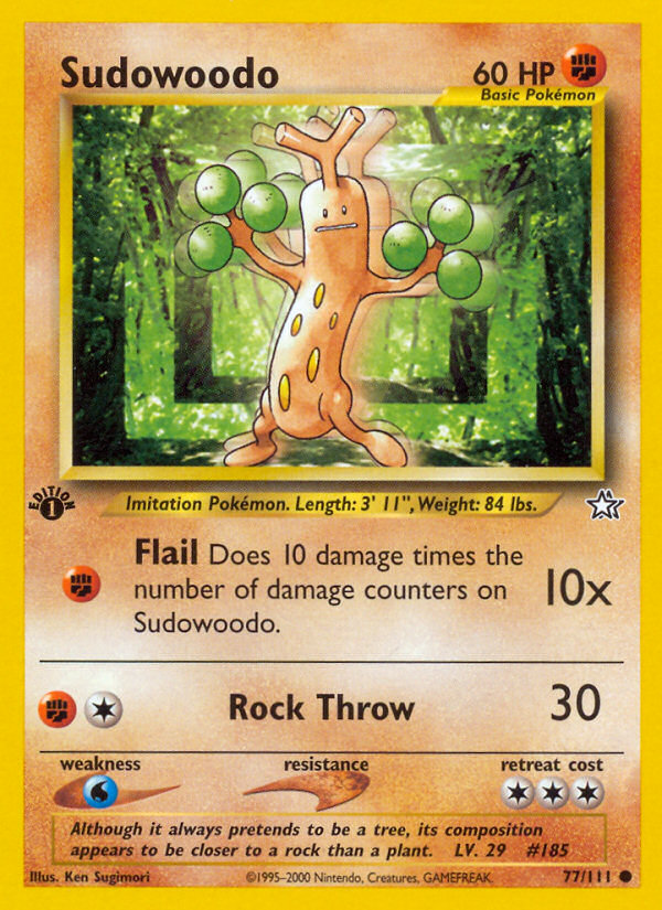 Sudowoodo - Neo Genesis - #77 - Pokemon TCG card