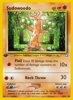 Sudowoodo - Neo Genesis - #77 - Pokemon TCG card