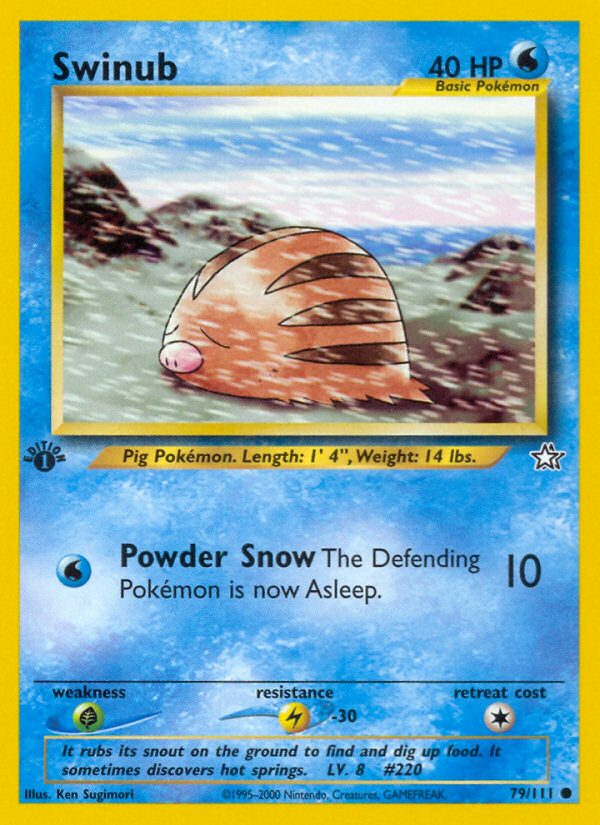Swinub - Neo Genesis - #79 - Pokemon TCG card