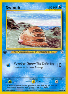 Swinub #79 Swinub - Neo Genesis - #79 - Pokemon TCG card