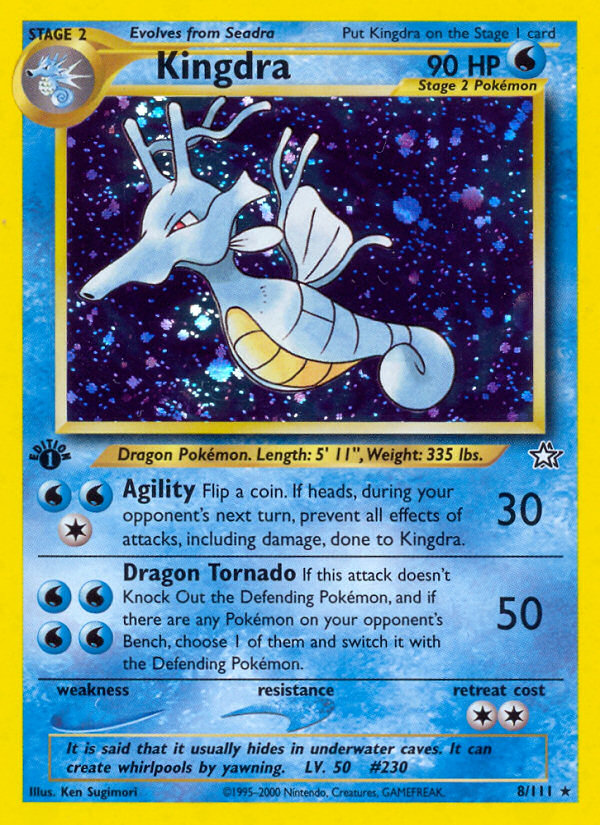 Kingdra - Neo Genesis - #8 - Pokemon TCG card