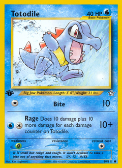 Totodile - Neo Genesis - #80 - Pokemon TCG card