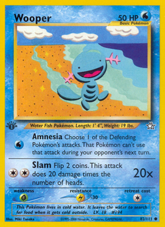 Wooper #82 Wooper - Neo Genesis - #82 - Pokemon TCG card