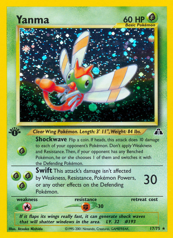 Yanma - Neo Discovery - #17 - Pokemon TCG card