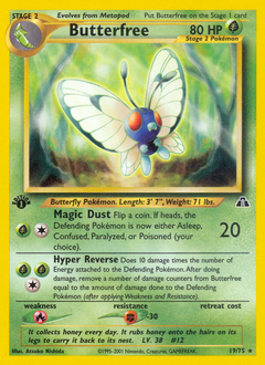 Butterfree #19 Butterfree - Neo Discovery - #19 - Pokemon TCG card