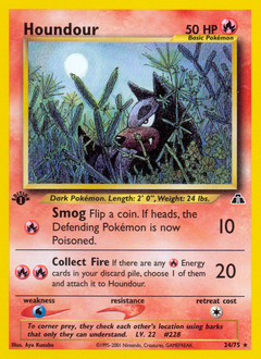 Houndour #24 Houndour - Neo Discovery - #24 - Pokemon TCG card