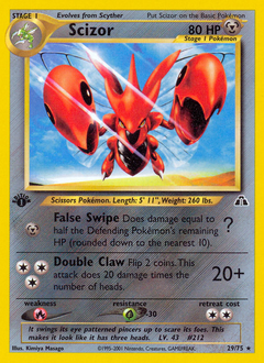 Scizor - Neo Discovery - #29 - Pokemon TCG card