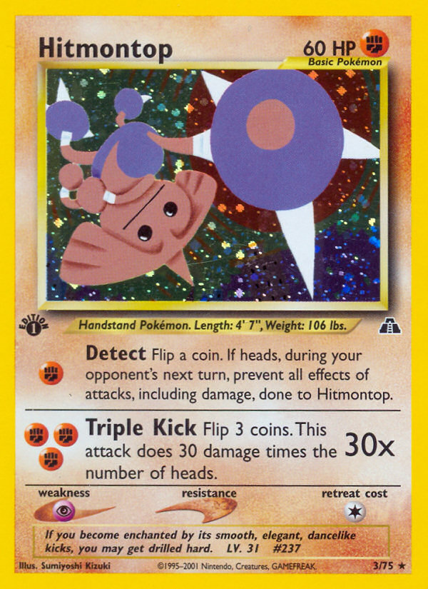 Hitmontop - Neo Discovery - #3 - Pokemon TCG card
