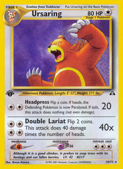 Ursaring - Neo Discovery - #34 - Pokemon TCG card
