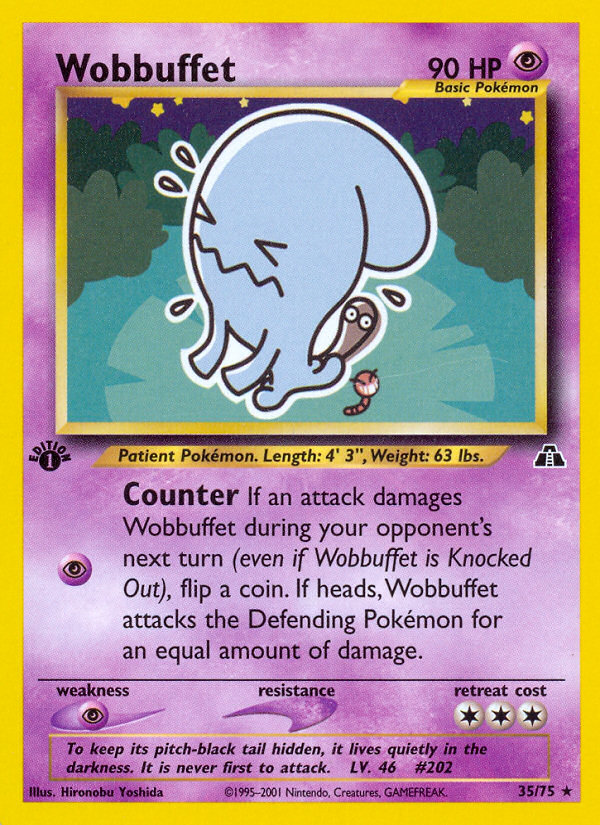 Wobbuffet - Neo Discovery - #35 - Pokemon TCG card