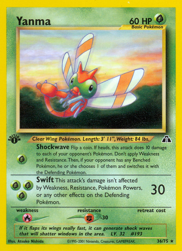 Yanma - Neo Discovery - #36 - Pokemon TCG card