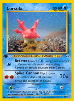 Corsola - Neo Discovery - #37 - Pokemon TCG card