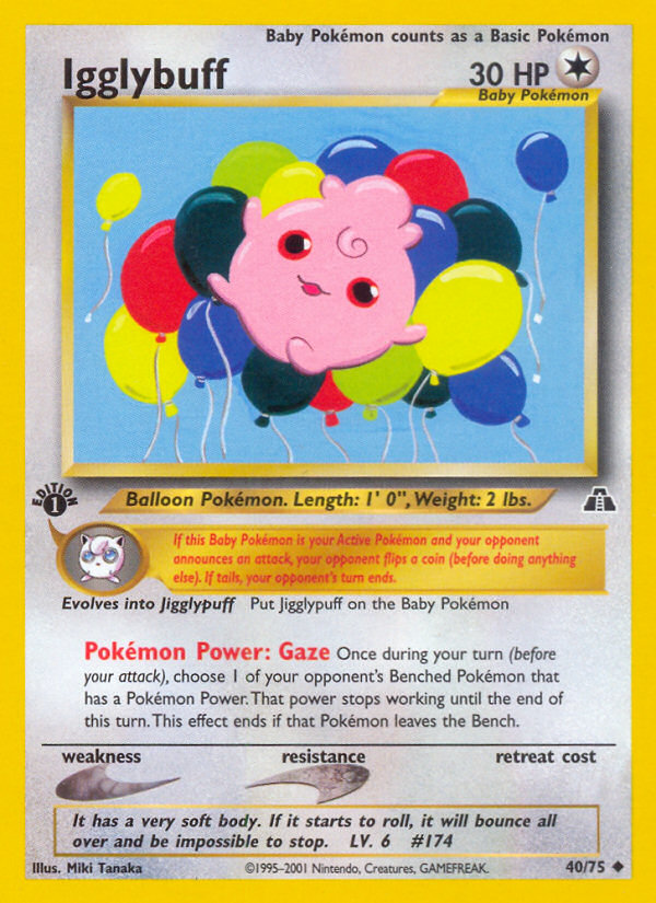 Igglybuff - Neo Discovery - #40 - Pokemon TCG card